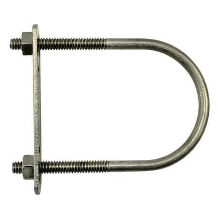 Midwest Fastener Corp. 1/4"-20 x 2" x 3-1/2" 18-8 Stainless Steel Round U-Bolt 10PK 52275